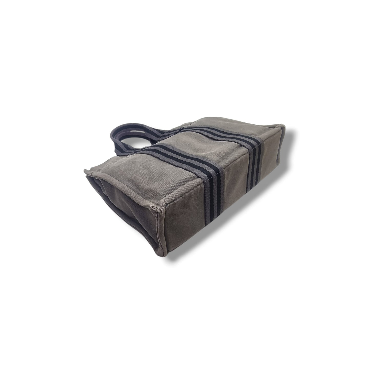 Hermes Fourre Tout PM Canvas Top Handle Phw (Grey)