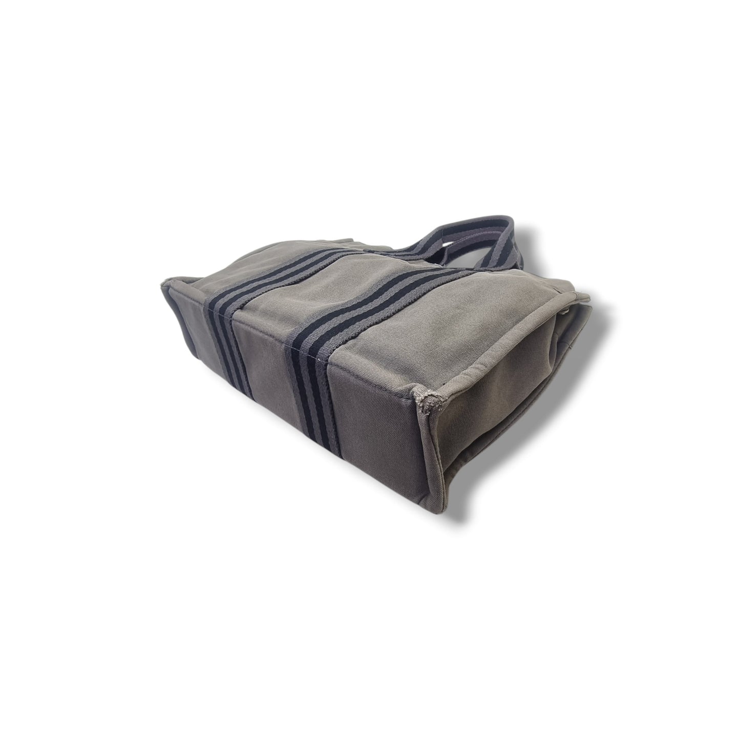 Hermes Fourre Tout PM Canvas Top Handle Phw (Grey)