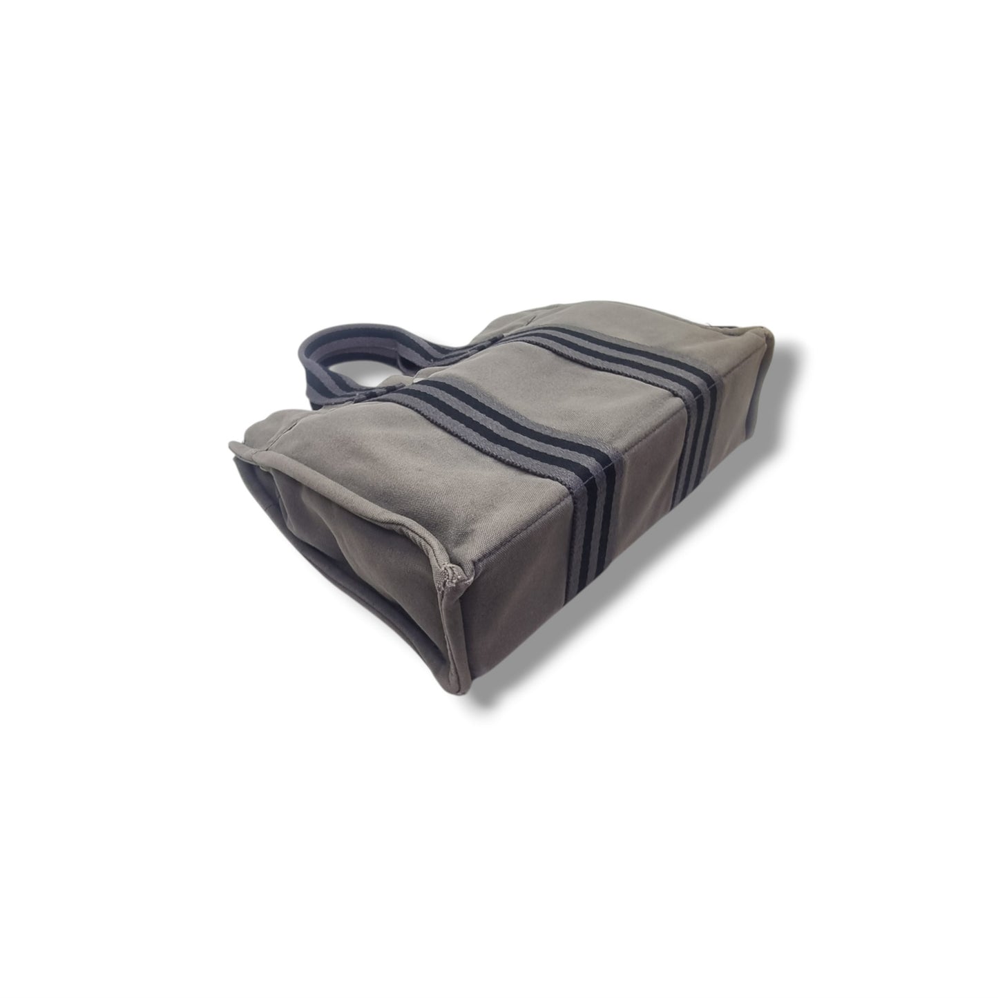 Hermes Fourre Tout PM Canvas Top Handle Phw (Grey)