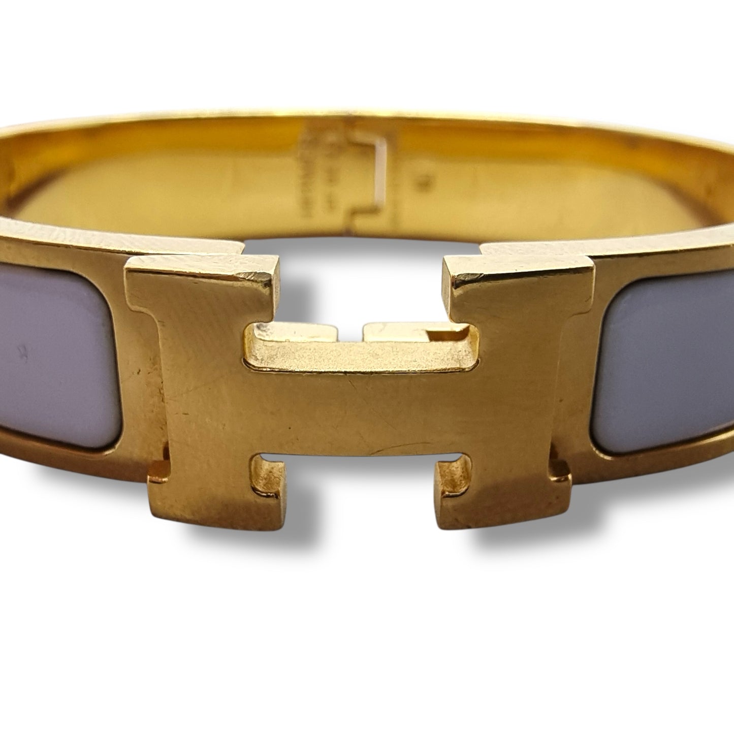 Hermes Clic Clac H Bracelet PM Ghw (Blanc)