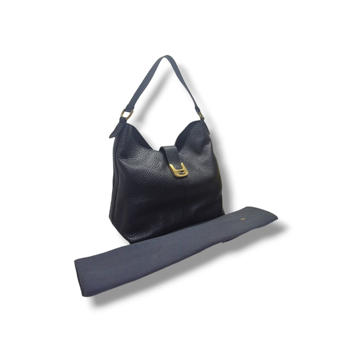 Fendi Chameleon Slouching Hobo Bag Ghw (Black)