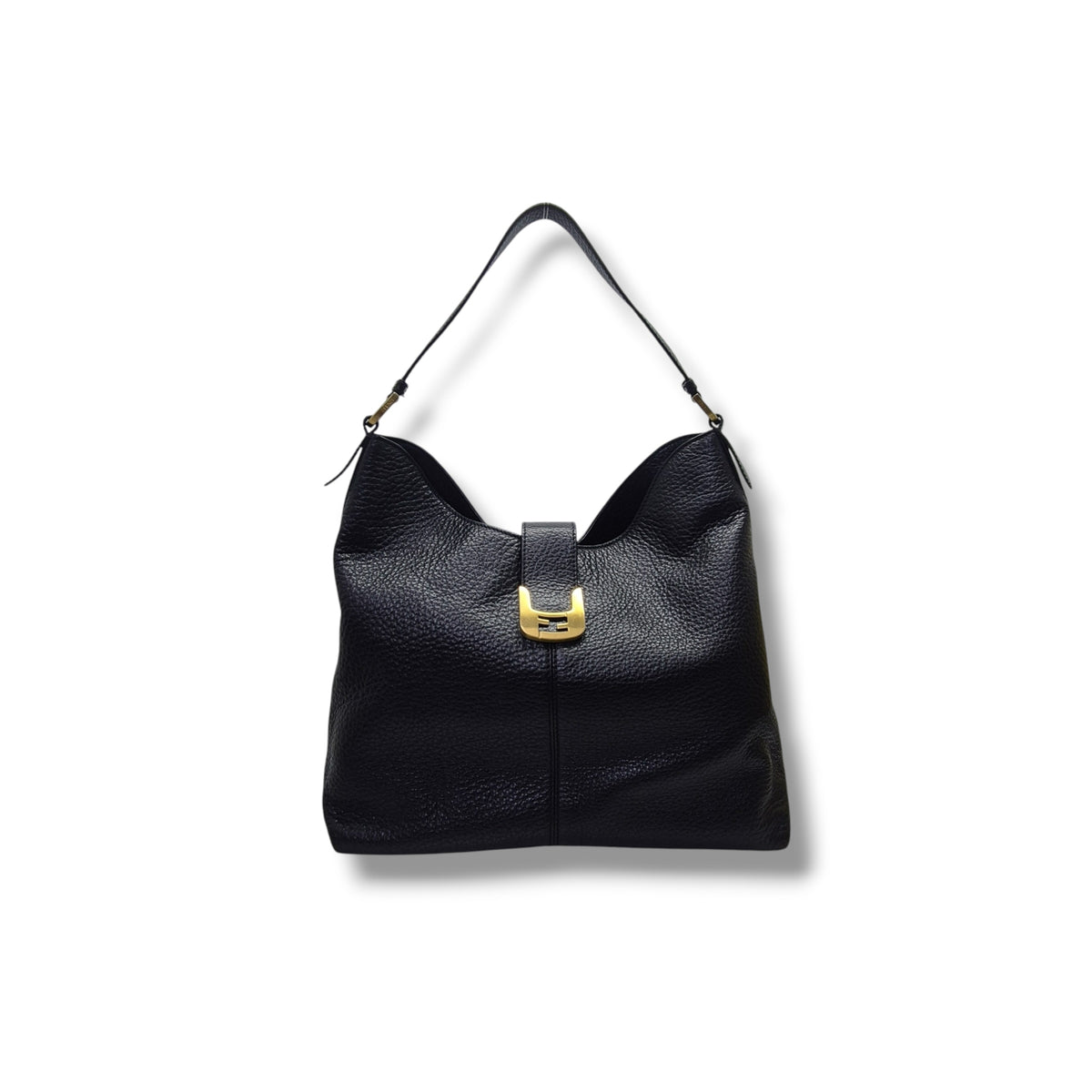 Fendi Chameleon Slouching Hobo Bag Ghw (Black)