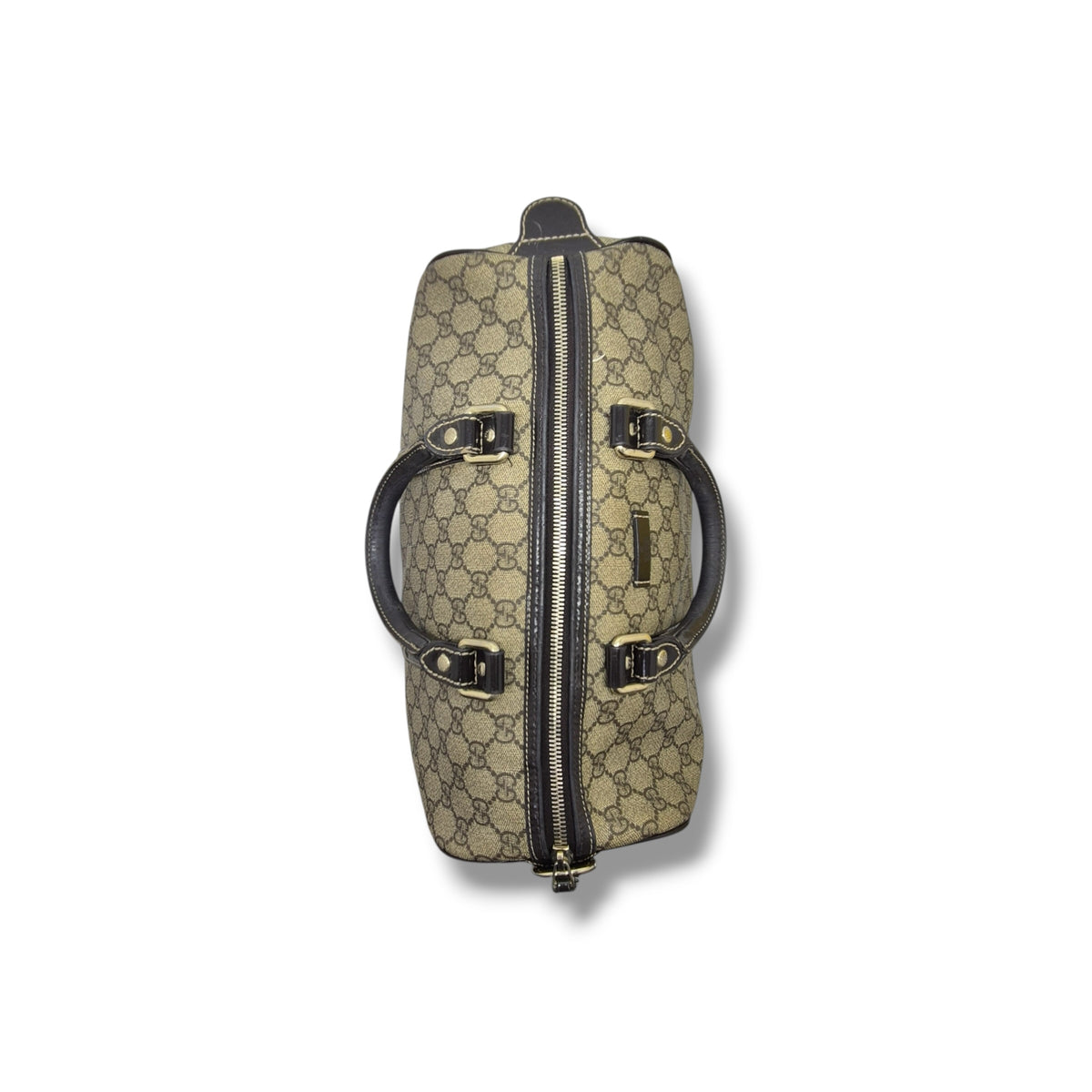 Gucci GG Joy Canvas Boston Bag Ghw (Beige/Brown)