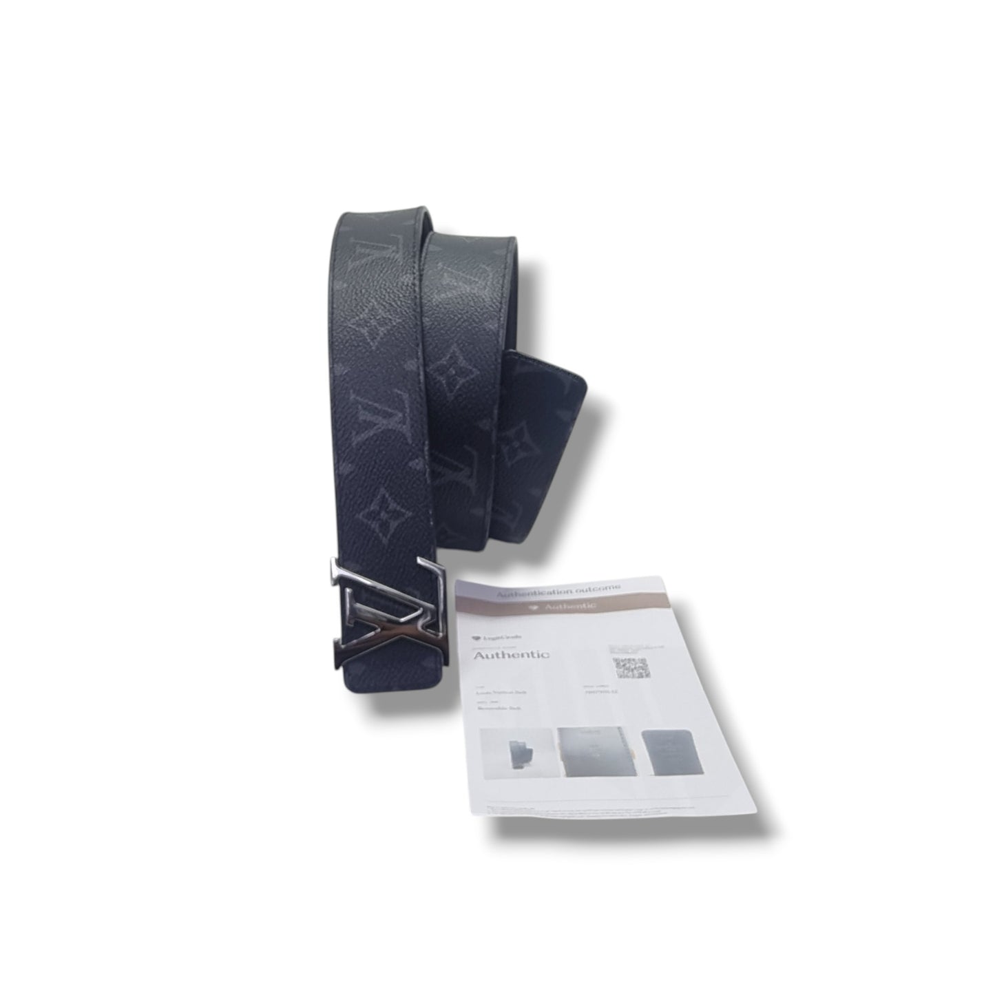 Louis Vuitton Belt Initiales Reversible Monogram Eclipse Shw