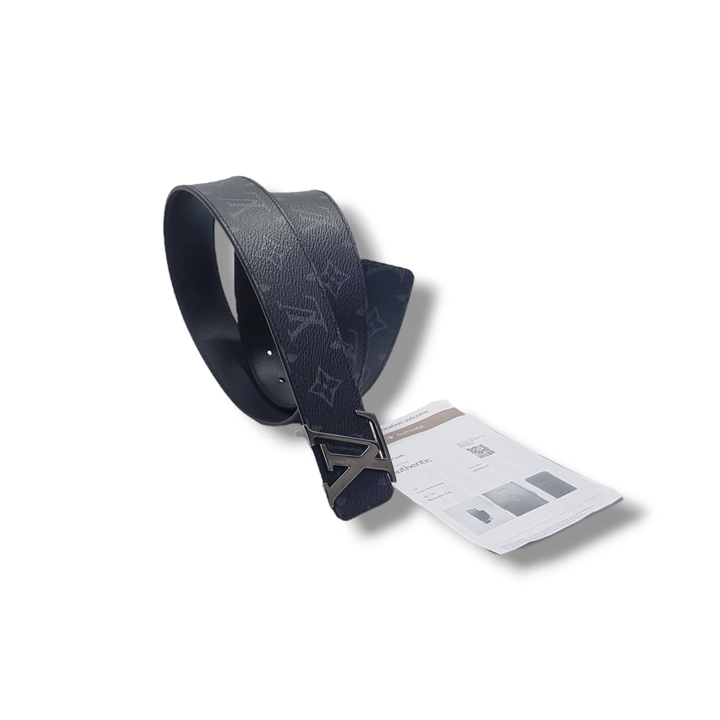 Louis Vuitton Belt Initiales Reversible Monogram Eclipse Shw