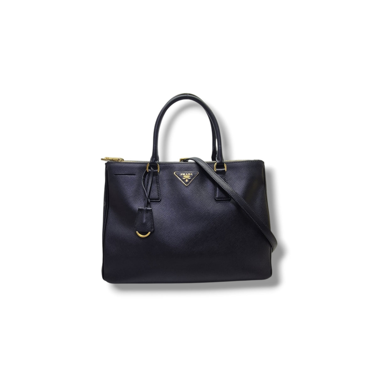 Prada BN2274 Galleria Saffiano Lux Tote Bag Ghw (Black)