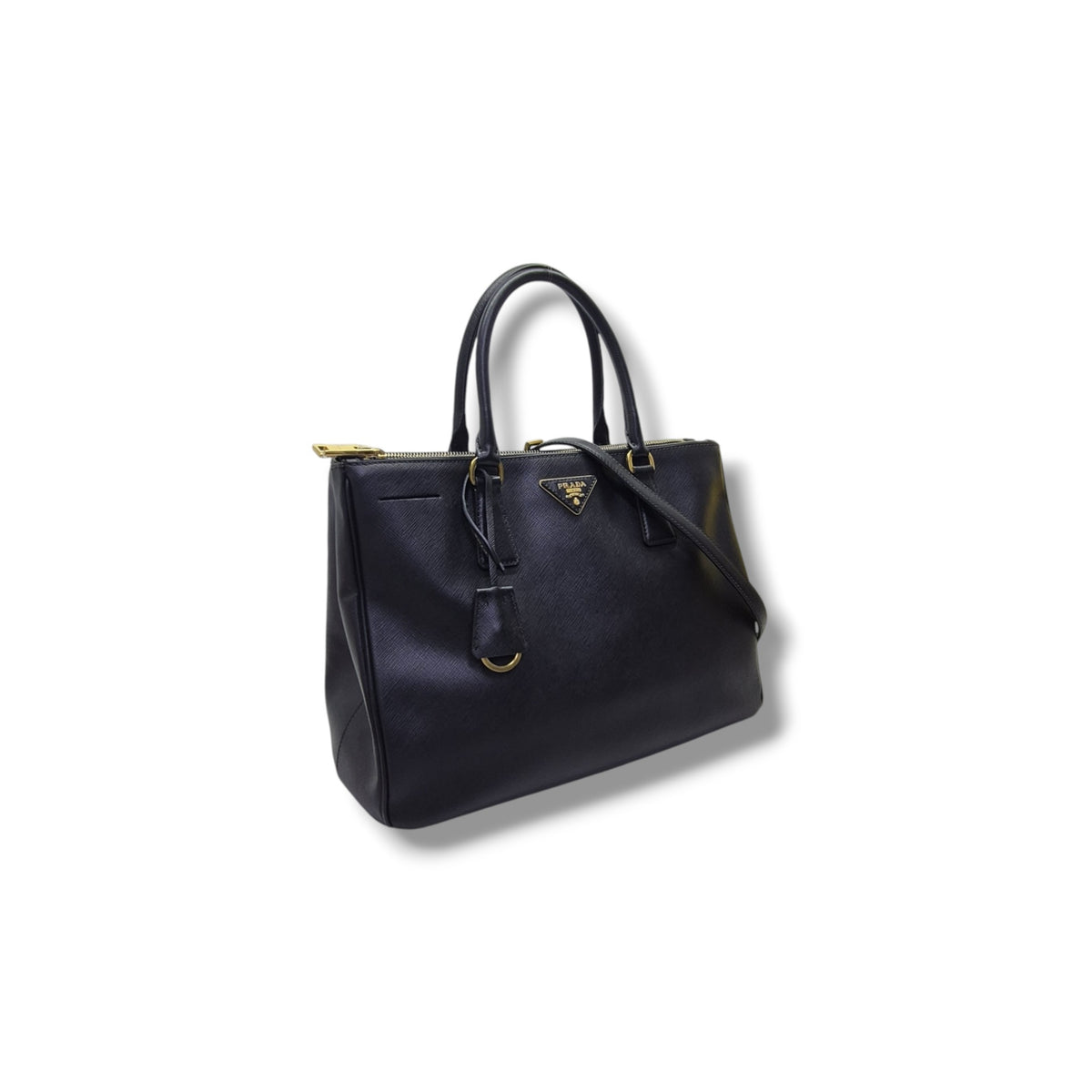 Prada BN2274 Galleria Saffiano Lux Tote Bag Ghw (Black)