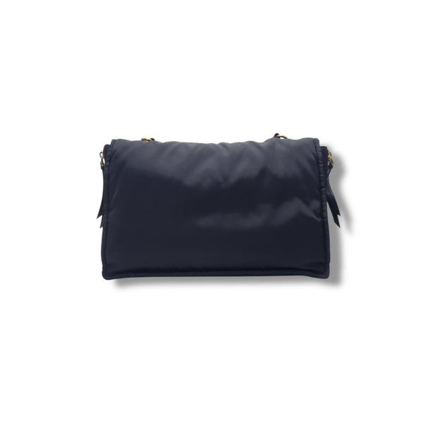 Prada Nylon Etiquette Messenger Bag Ghw (Black)