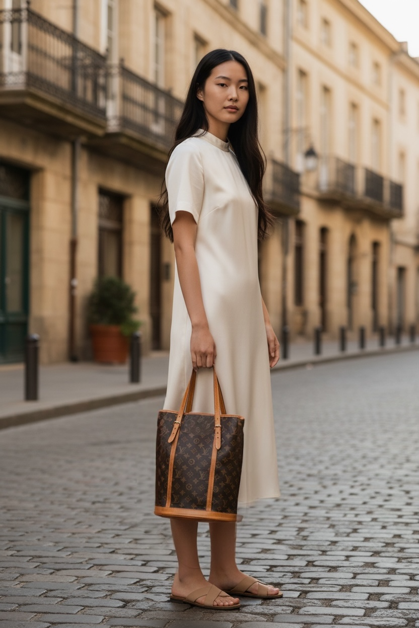Louis Vuitton Bucket Bag GM Monogram Ghw