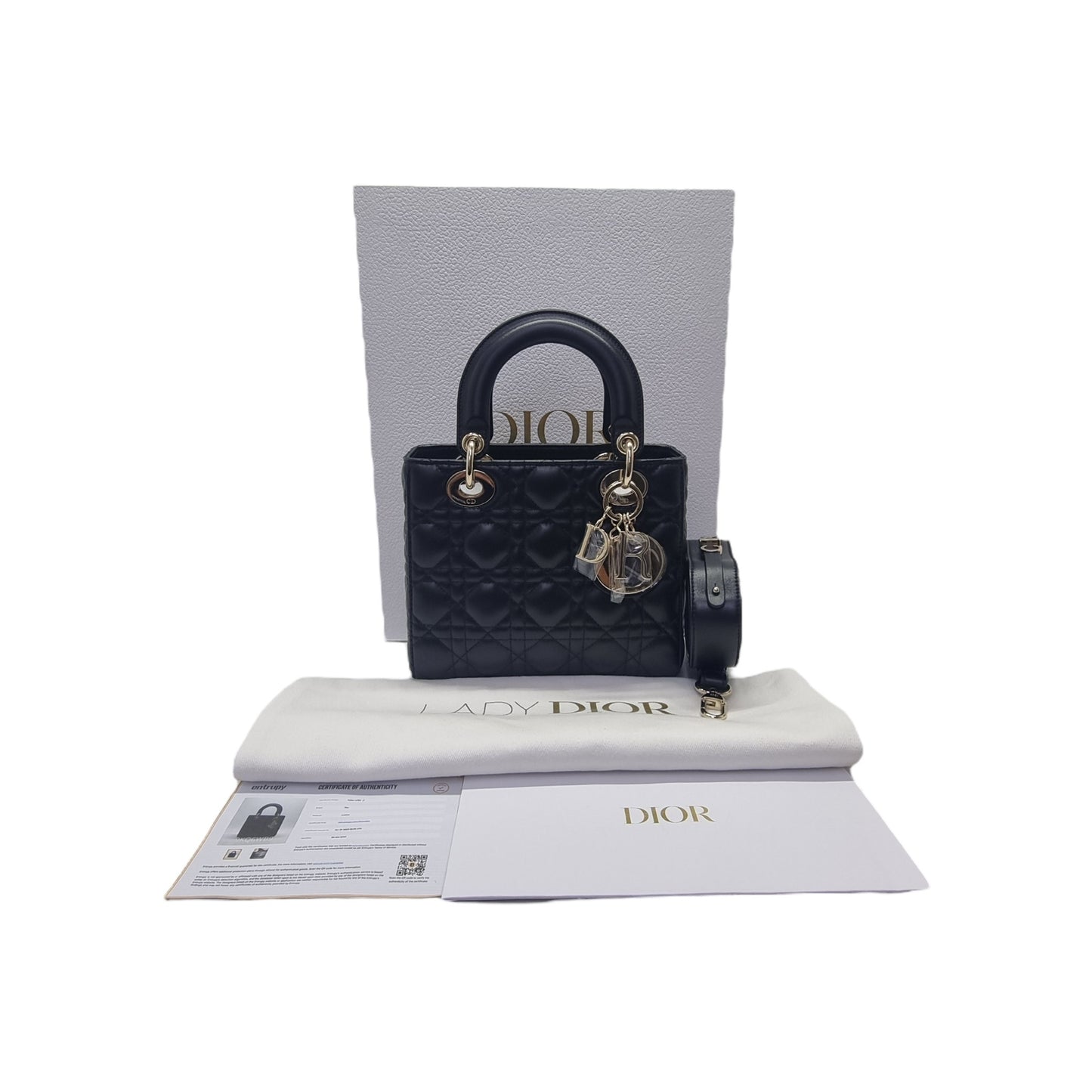 Christian Dior Lady Dior MYABCDior Small Tote Bag Ghw (Black)