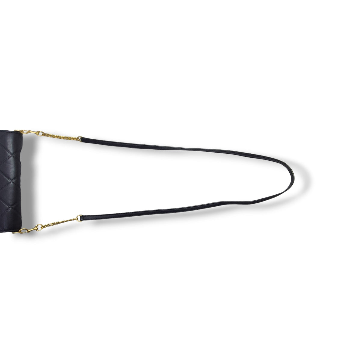Tory Burch Georgia Leather Clutch With Strap Ghw (Black)