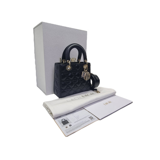 Christian Dior Lady Dior MYABCDior Small Tote Bag Ghw (Black)