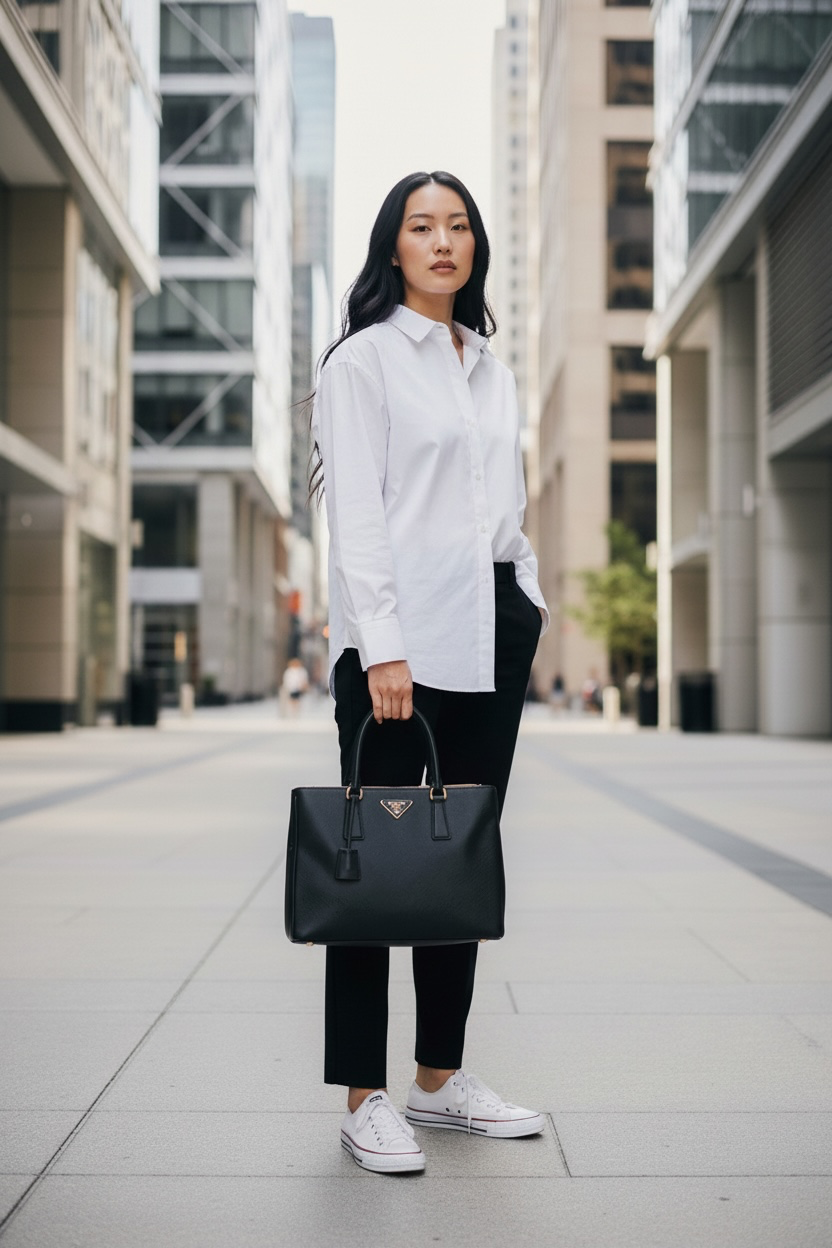 Prada BN2274 Galleria Saffiano Lux Tote Bag Ghw (Black)