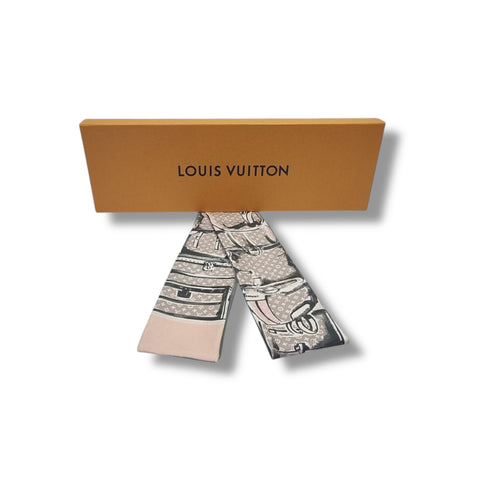 Louis Vuitton Trunks Bandeau 100% Silk Twill (Rose Poudre)
