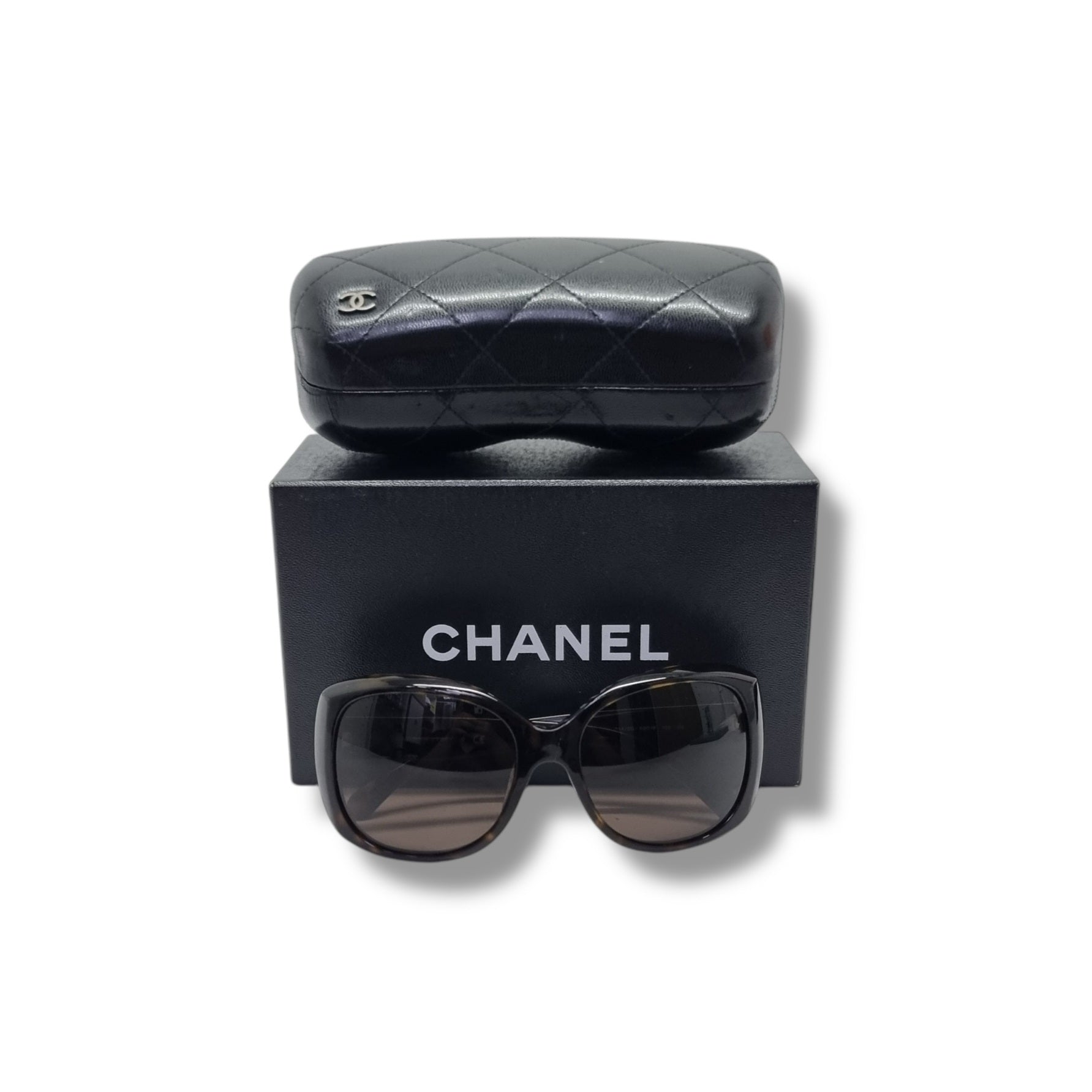Chanel CC Logo Sunglasses Shw (Brown)