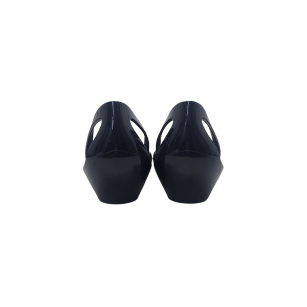 Salvatore Ferragamo Jelly Bermuda Flat Ballet Shoes (Black)