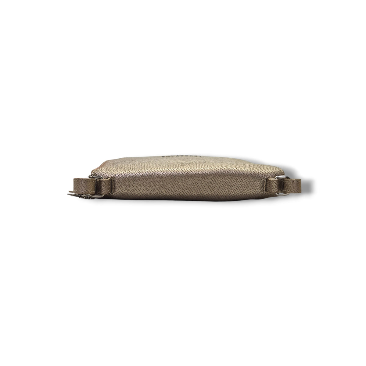 Longchamp Quadri Metallic Leather Crossbody Ghw (Metallic Gold)