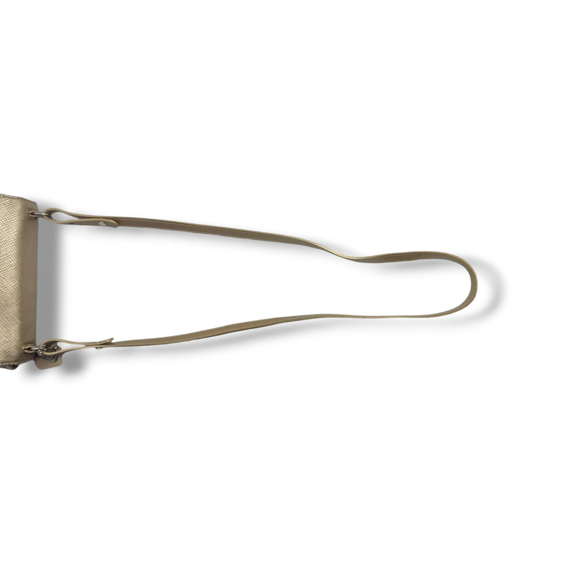 Longchamp Quadri Metallic Leather Crossbody Ghw (Metallic Gold)