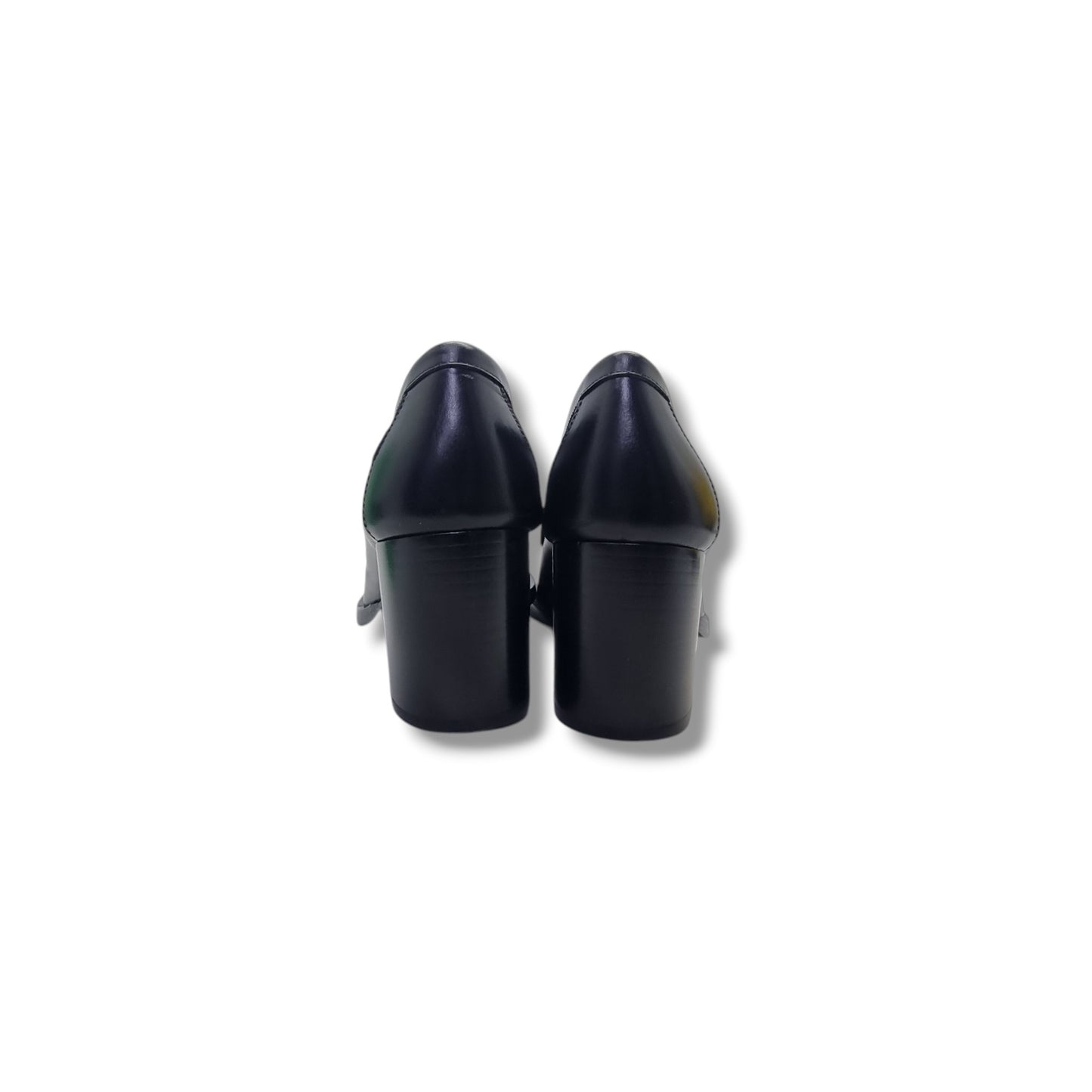 Salvatore Ferragamo Rolo Gancini Loafers Block Heels Ghw (Black)