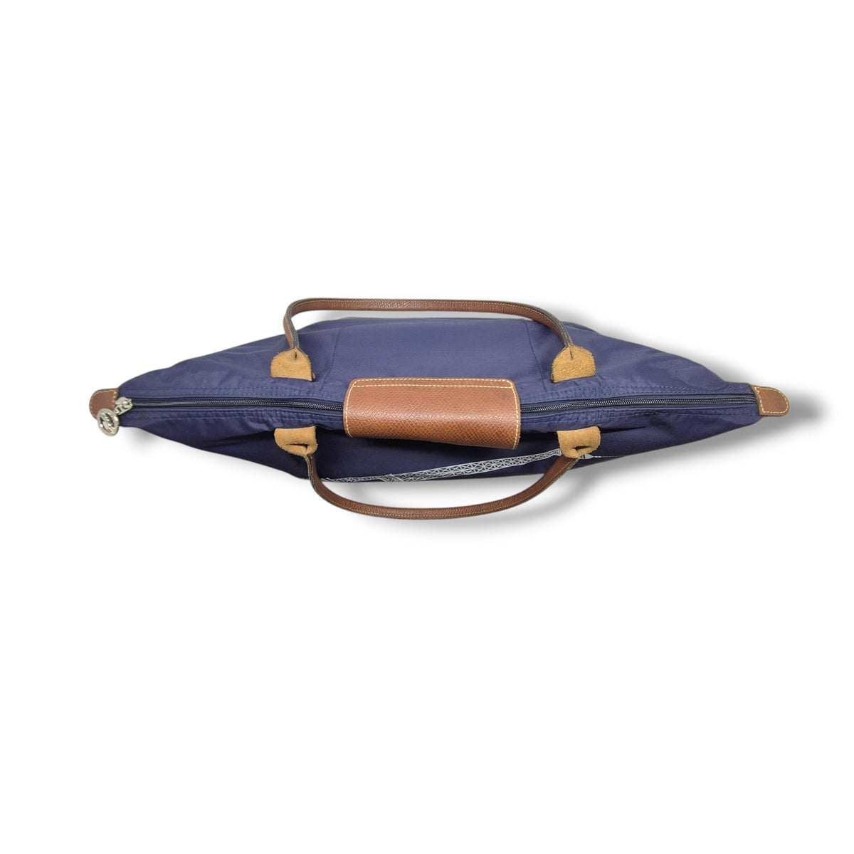 Longchamp Le Pliage LH Large Eiffel Tower Print Polyamide Canvas Shw (Navy Blue)