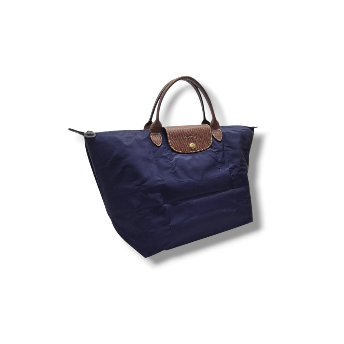 Longchamp Le Pliage SH Medium Polyamide Canvas Ghw (Navy Blue)