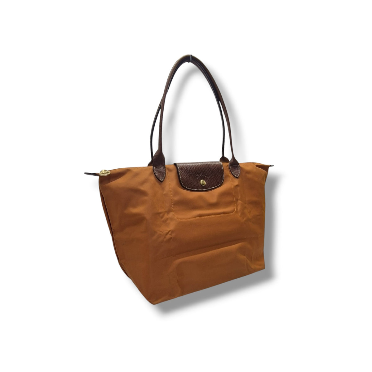 Longchamp Le Pliage LH Large Polyamide Canvas Ghw (Fawn/Brown)