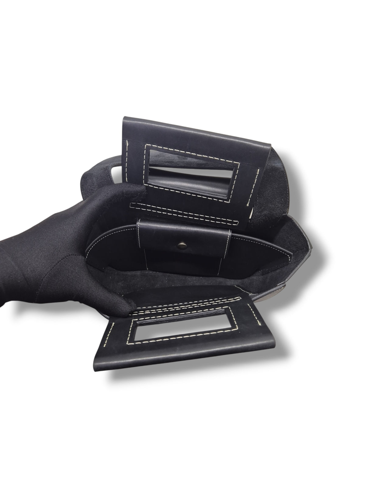 Celine Small Square Leather Bag Shw (Black)