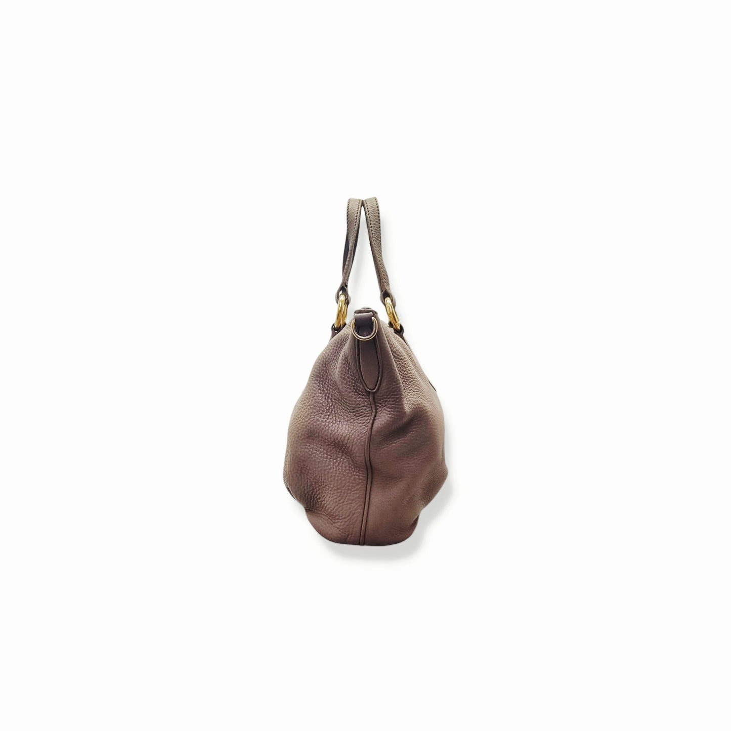 Miu Miu Pebbled Leather Tote Ghw (Light Brown)
