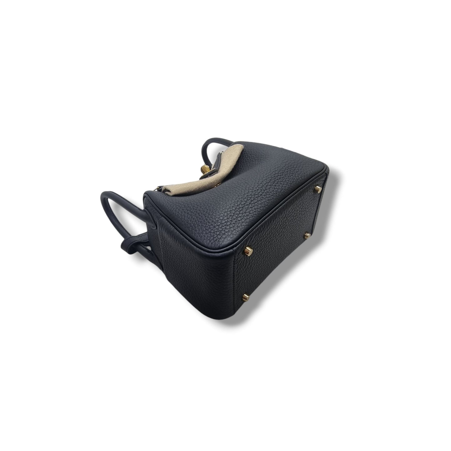 Hermes Lindy Mini 11 Taurillon Clemence 89 Ghw (Black)