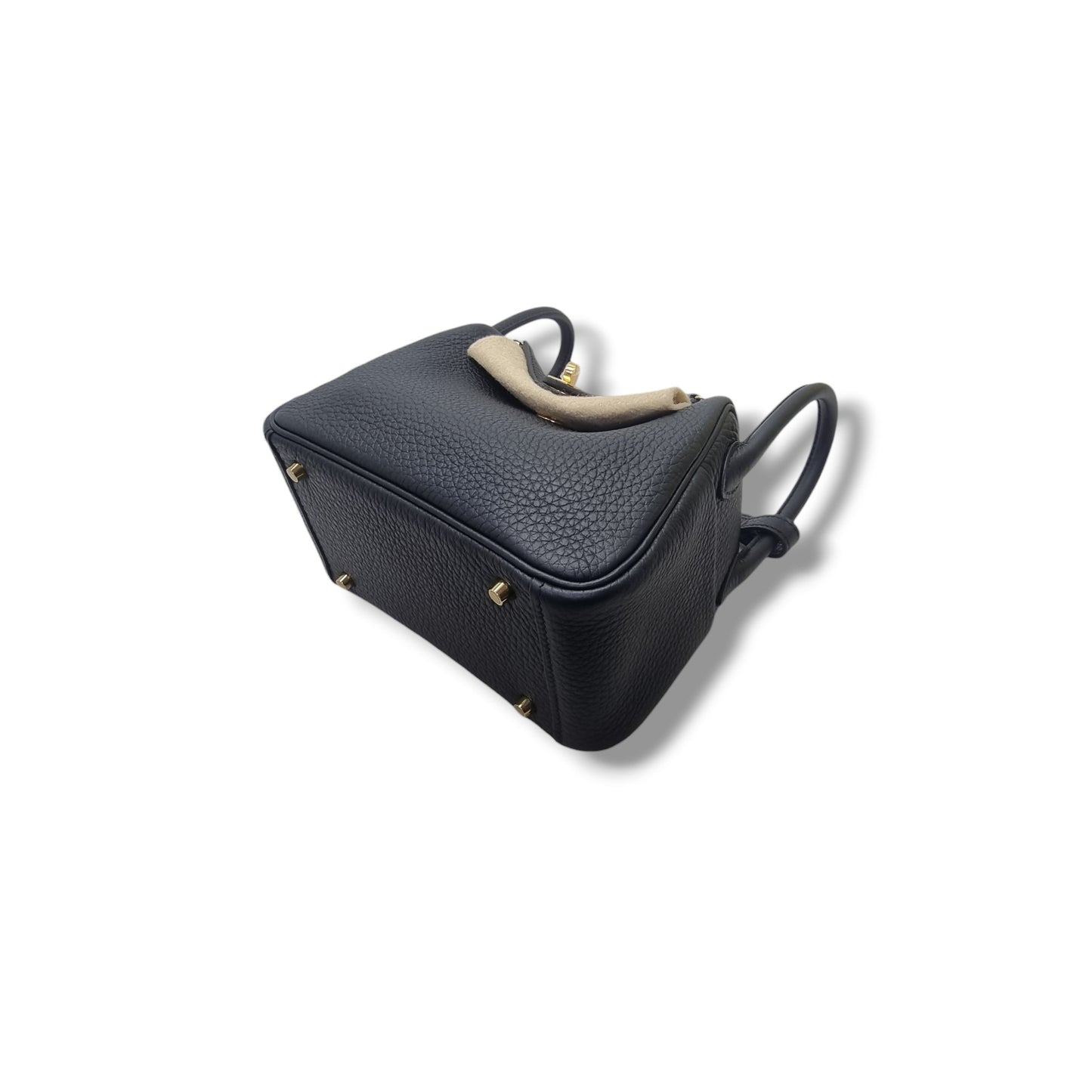 Hermes Lindy Mini 11 Taurillon Clemence 89 Ghw (Black)
