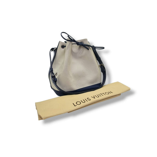 Louis Vuitton Noe PM Epi Shw (White / Navy Blue)