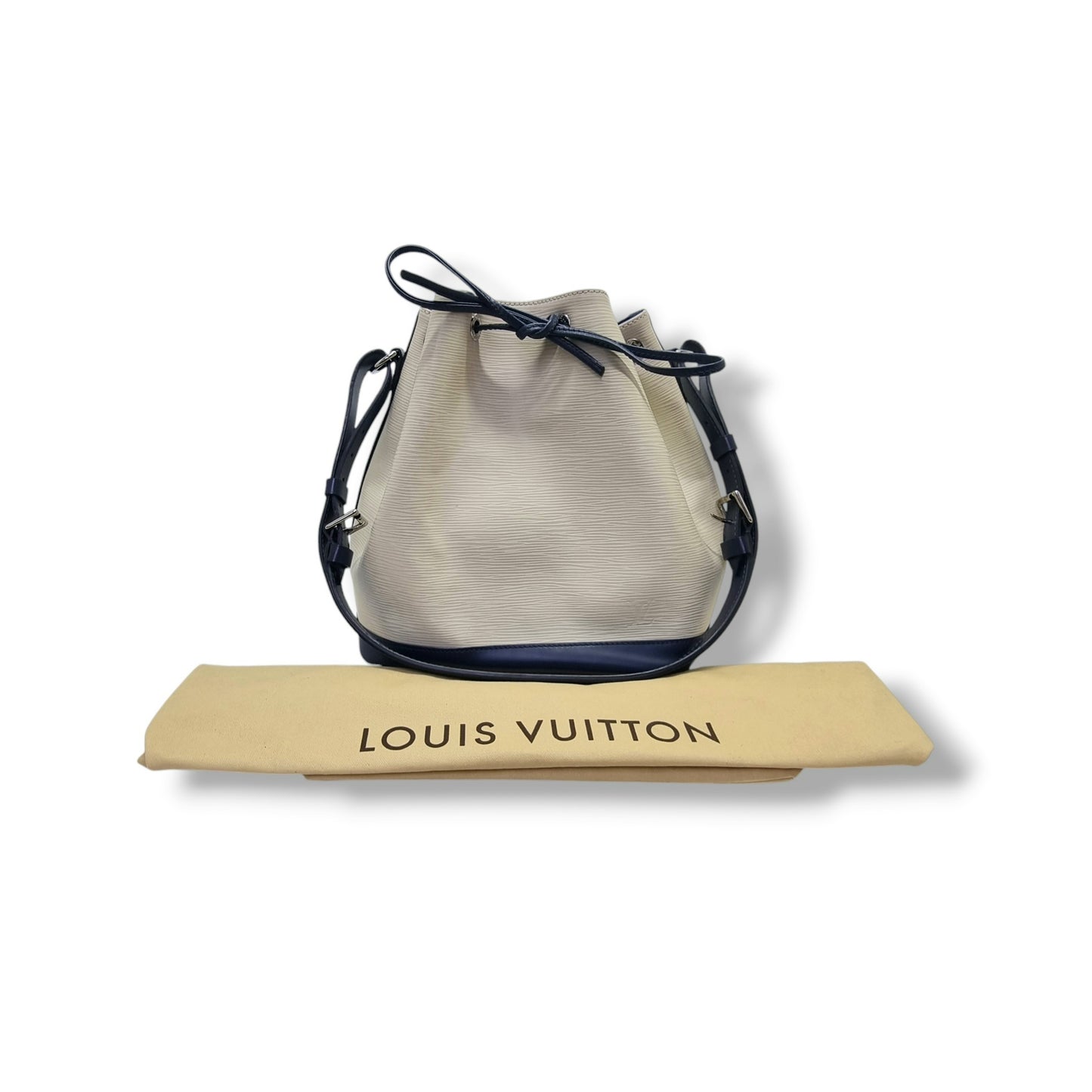 Louis Vuitton Noe PM Epi Shw (White / Navy Blue)