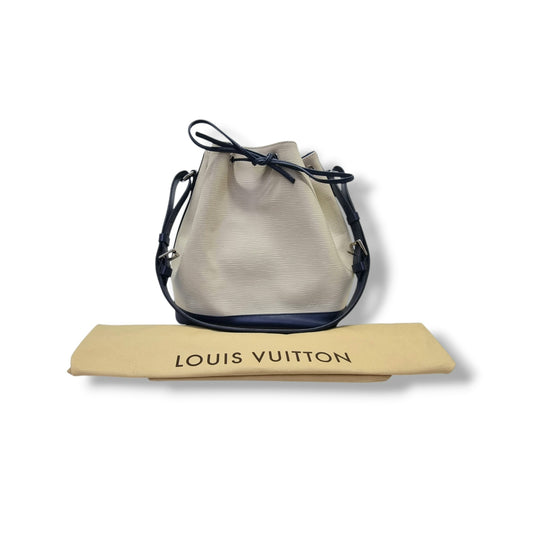 Louis Vuitton Noe PM Epi Shw (White / Navy Blue)