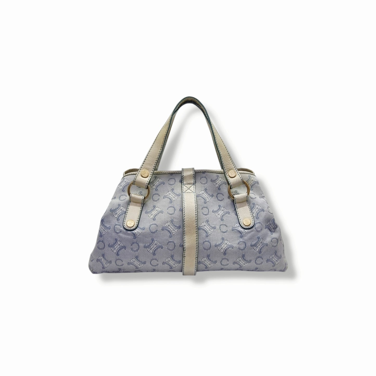 Celine Macadam Canvas Top Handle (Light Blue)