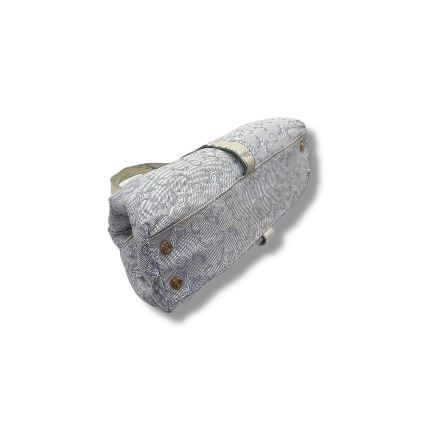 Celine Macadam Canvas Top Handle (Light Blue)