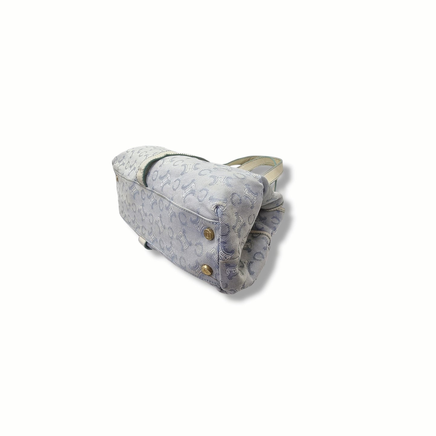 Celine Macadam Canvas Top Handle (Light Blue)