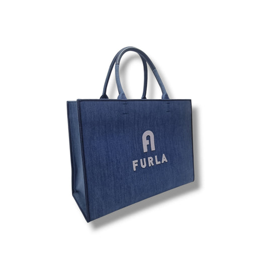 Furla Opportunity Denim Tote Bag Shw (Blue)