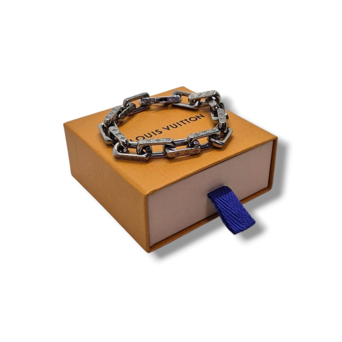 Louis Vuitton Chain Bracelet L Stainless Steel Silver