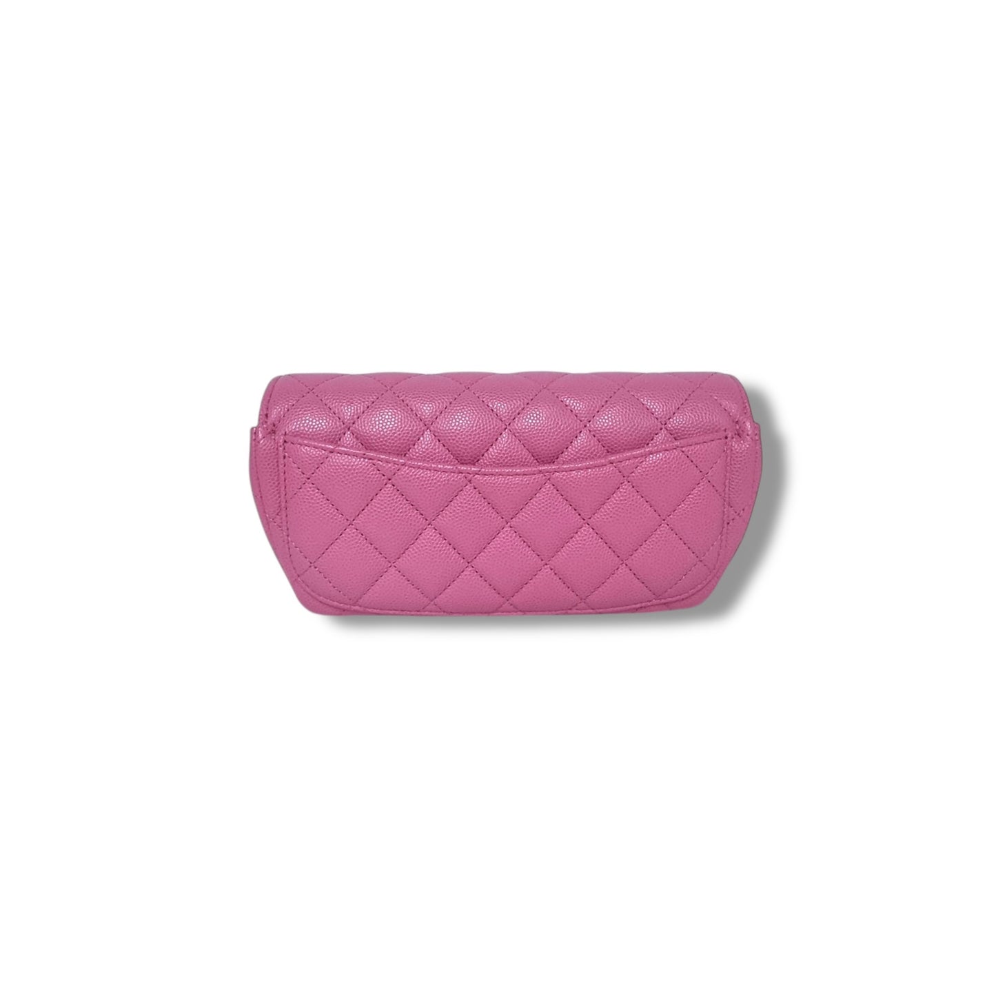 Chanel Glasses Case With Classic Chain Caviar Ghw (Pink)