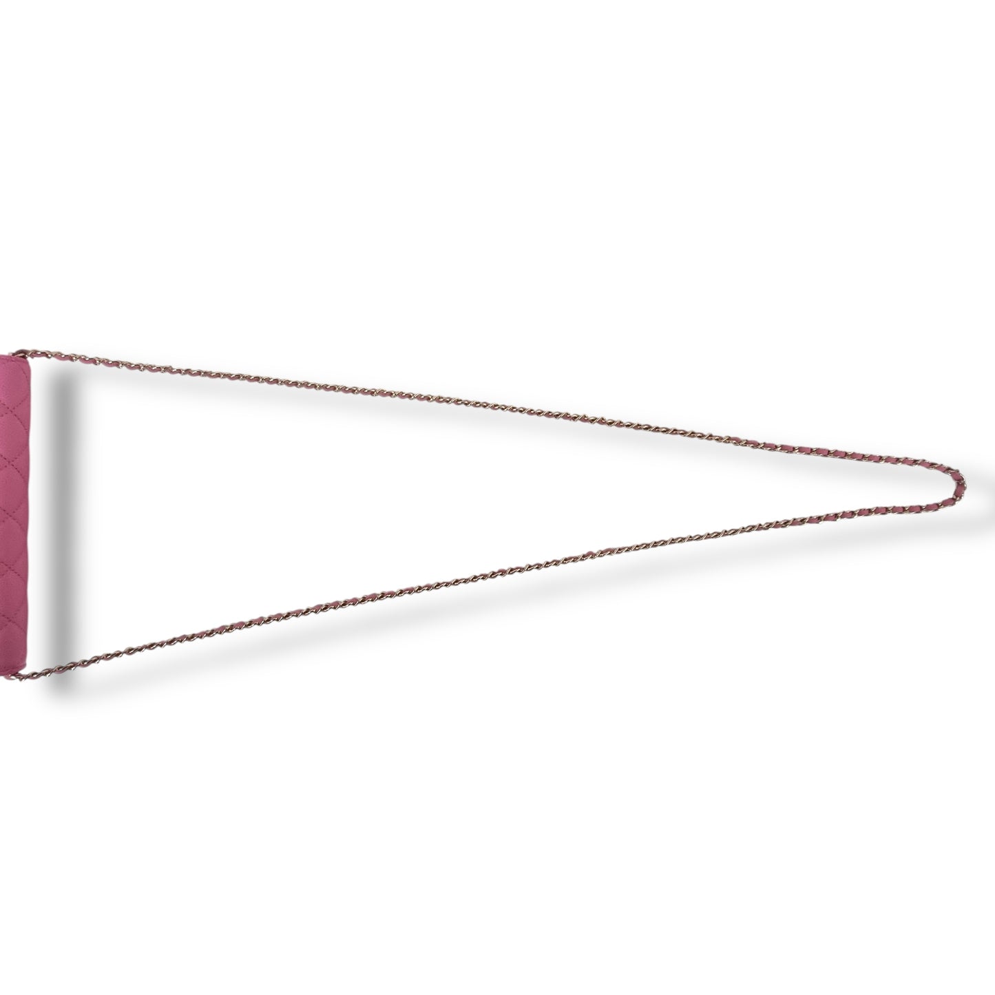 Chanel Glasses Case With Classic Chain Caviar Ghw (Pink)