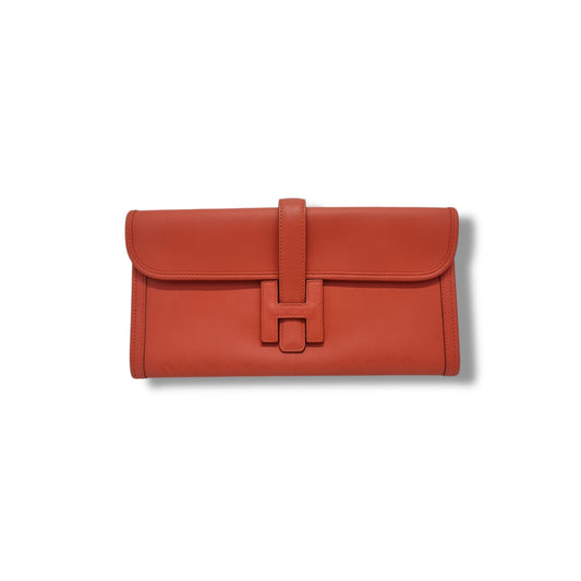 Hermes Jige Elan 29 Swift Calfskin Clutch (Red)
