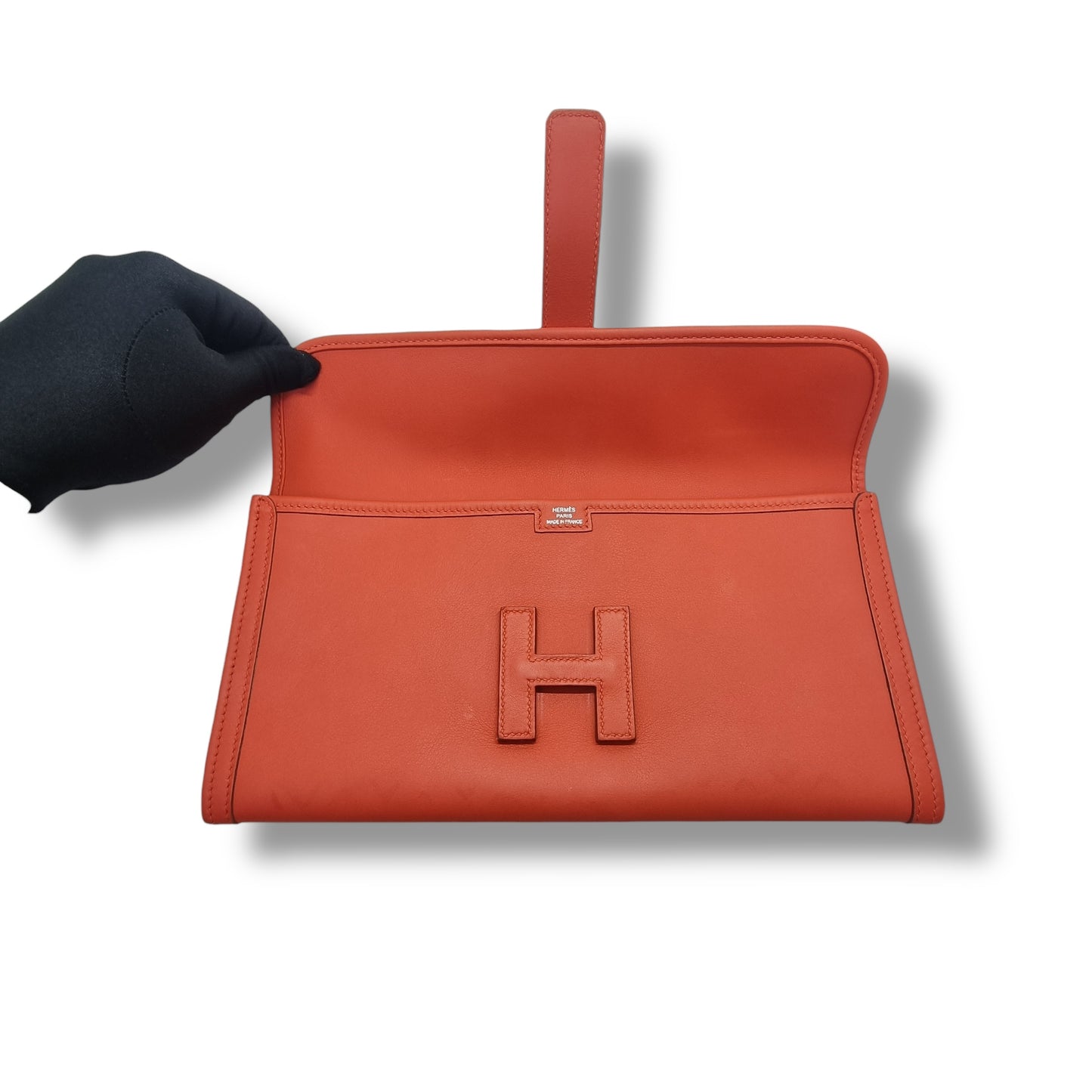 Hermes Jige Elan 29 Swift Calfskin Clutch (Red)
