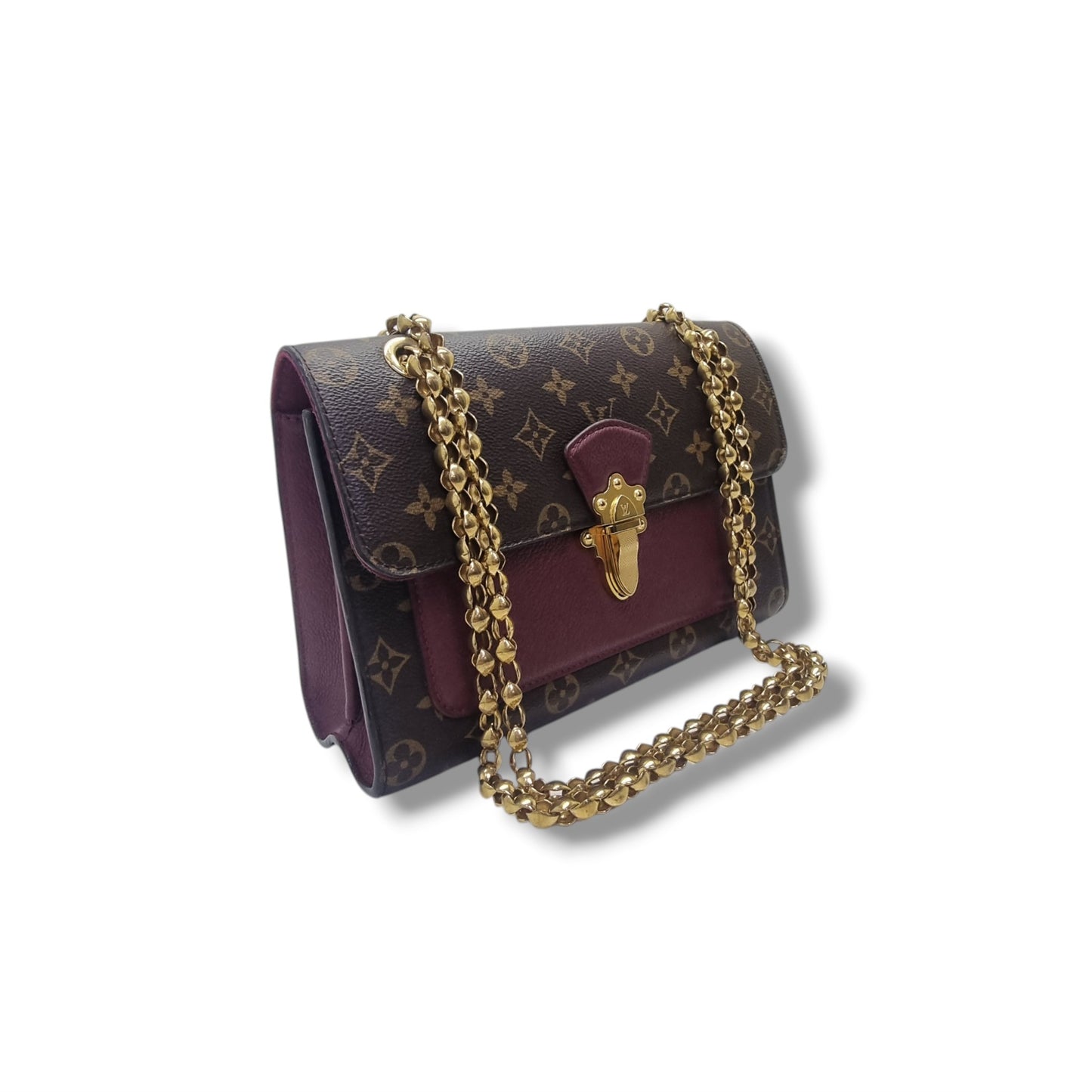 Louis Vuitton Victoire Crossbody Monogram Raisin Ghw