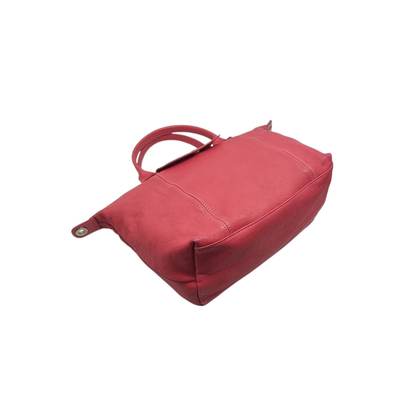 Longchamp Le Pliage Cuir Small Tote Bag Ghw (Dark Pink)