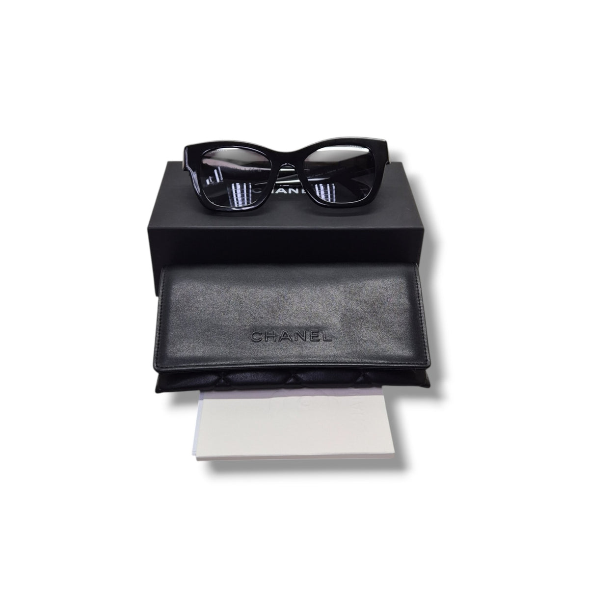 Chanel Square Acetate CC Sunglasses (Black)