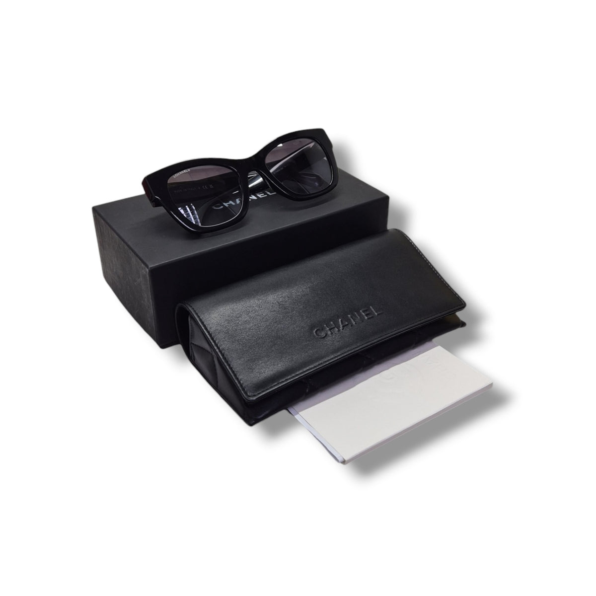 Chanel Square Acetate CC Sunglasses (Black)