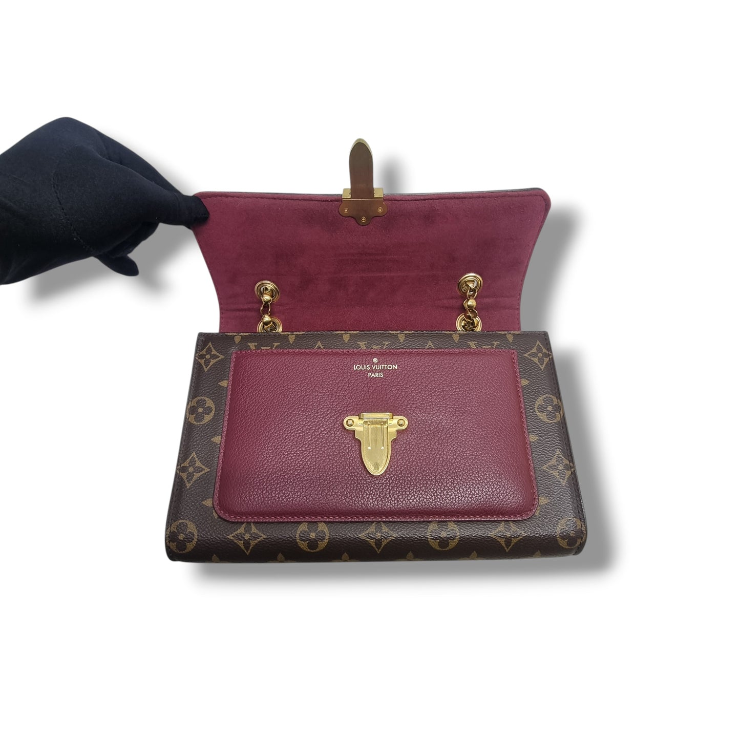 Louis Vuitton Victoire Crossbody Monogram Raisin Ghw