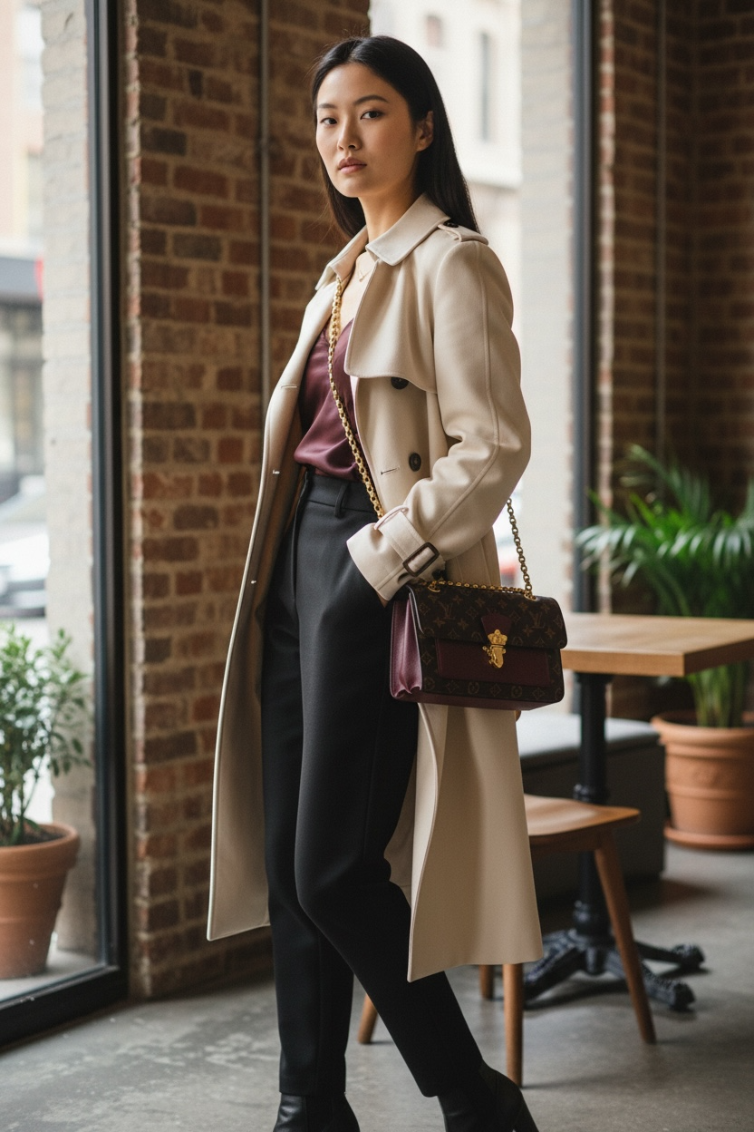 Louis Vuitton Victoire Crossbody Monogram Raisin Ghw