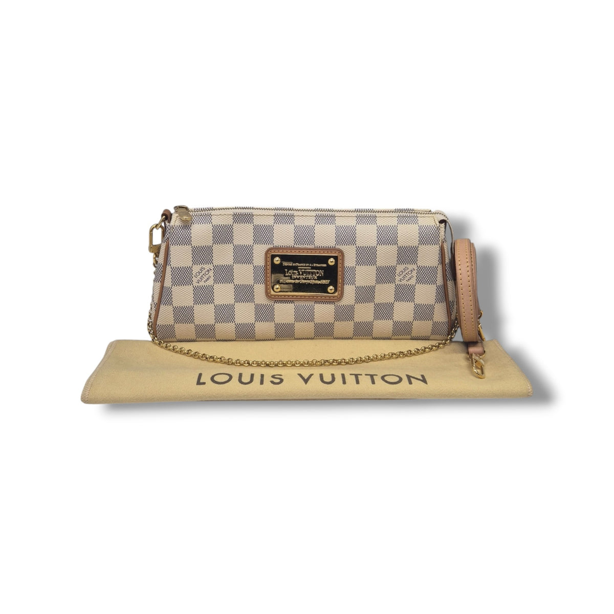Louis Vuitton Eva Clutch Damier Azur Ghw
