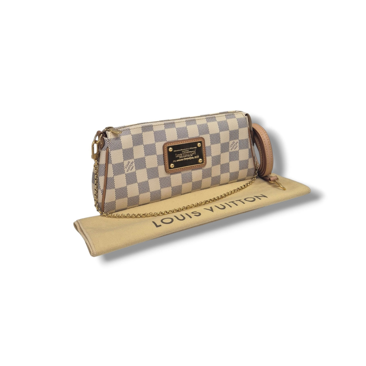 Louis Vuitton Eva Clutch Damier Azur Ghw